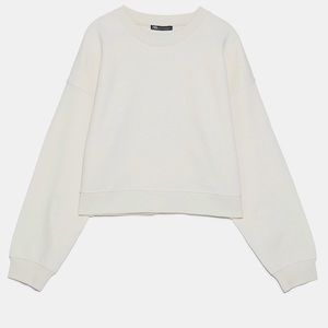 NWT Zara Cropped Sweathshirt
